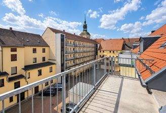 Ausblick vom Balkon