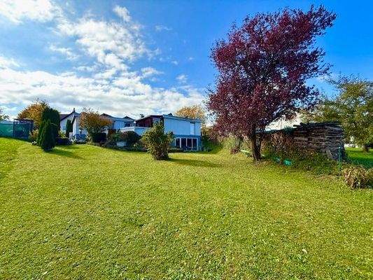 Blick auf das Wohnhaus . Rückseite