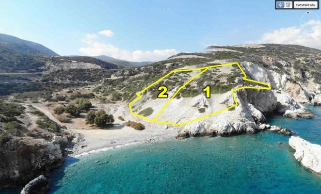 Kreta, Istro: 2 Baugrundstücke in erster Meereslinie am Strand zu verkaufen