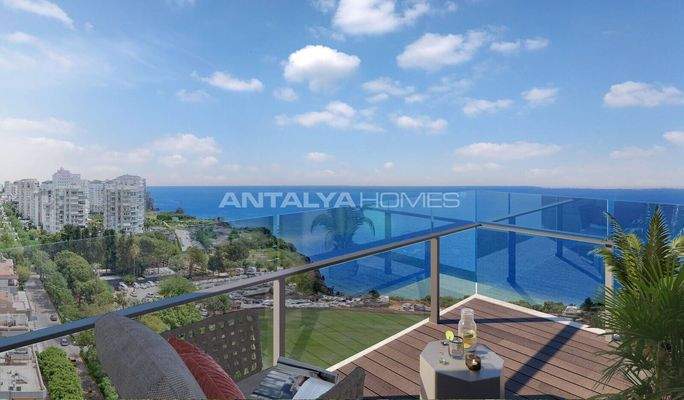3-Bedroom Sea View Flats near Amenities in Muratpasa Antalya