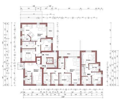 Grundriss Gebäude 4 - 1. OG
