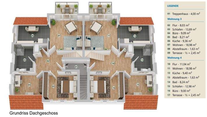 Grundriss Dachgeschoss