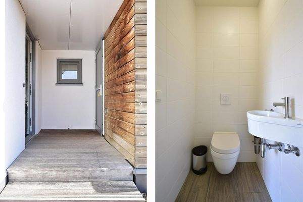 Ferienhaus Ouddorp Badezimmer Doppelwaschbecken Ho