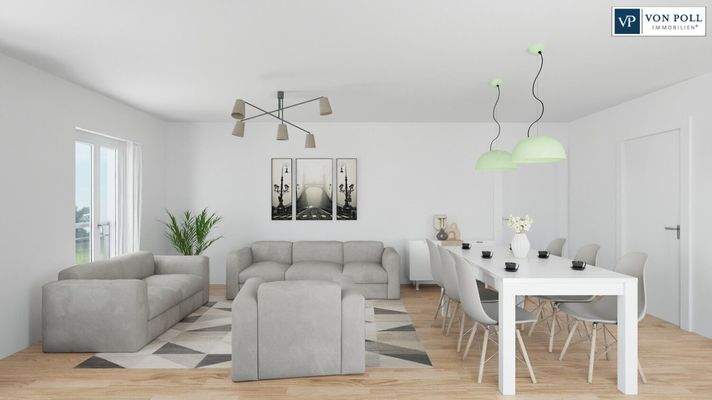 Ansicht Wohnen / Essen / Kochen