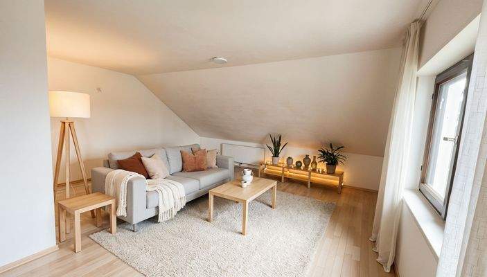 Wohnzimmer Dachgeschosswohnung
