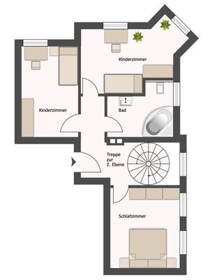 Grundriss Ebene 1