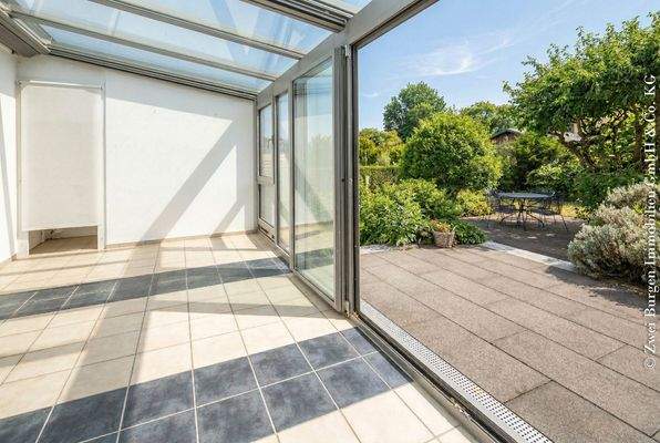 Wintergarten und Terrasse