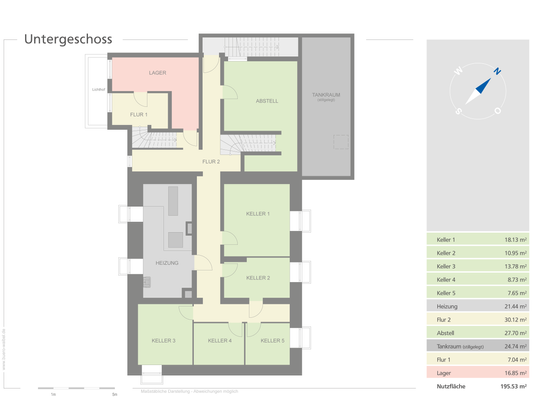Grundriss Untergeschoss