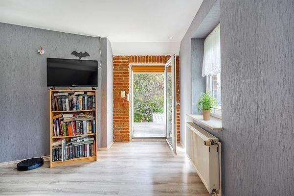 Schlafraum Nr. 3 im Fenster zur Westseite