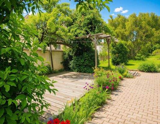 So könnte der Außensitzplatz aussehen