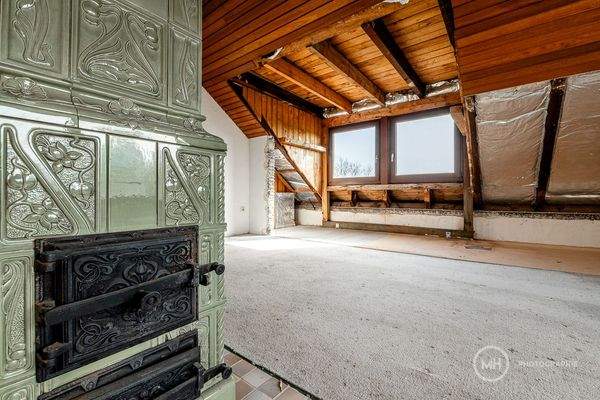 Schlafraum im Dachgeschoss