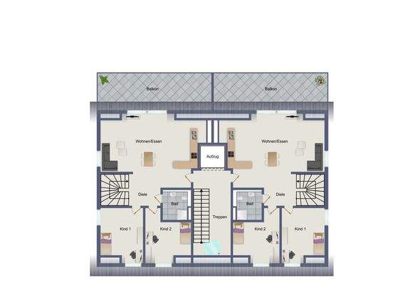 Wohnung Nr. 2, rechte seite