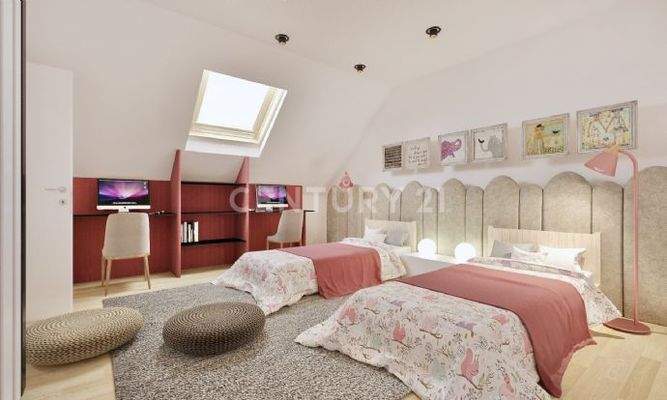 Visualisierung Haus 1 OG Kinderzimmer