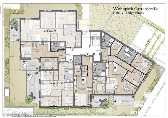 Grundriss Haus 3, EG