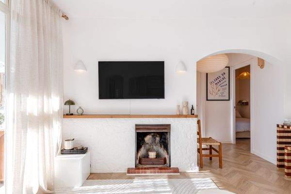 Wohnbereich mit Kamin