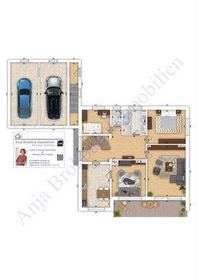 Mit großer (!) Doppelgarage :-)