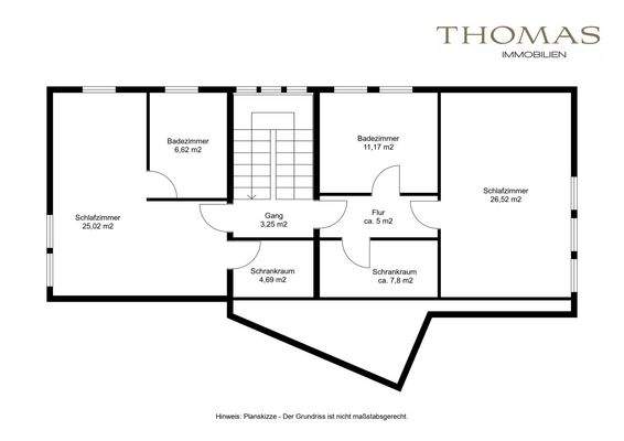 Planskizze Dachgeschoss