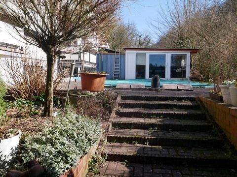 Aufgang zum Poolhaus