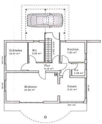 Variante 1 - Grundriss EG