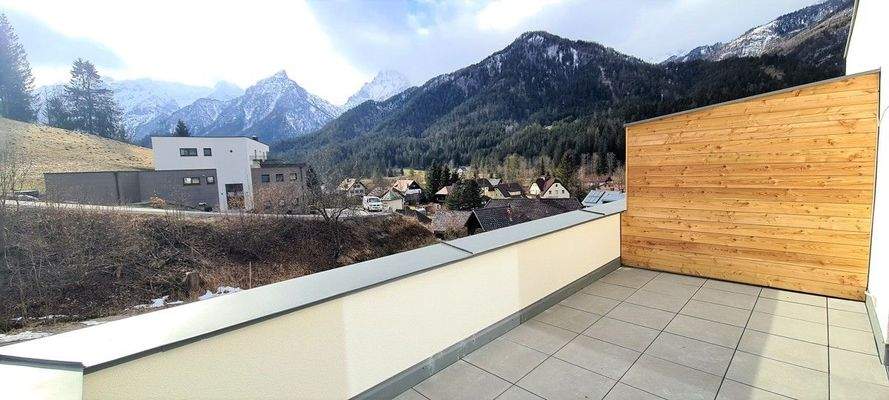 Panoramablick in die Berge