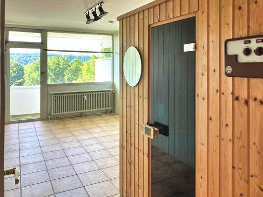 Zimmer mit Sauna