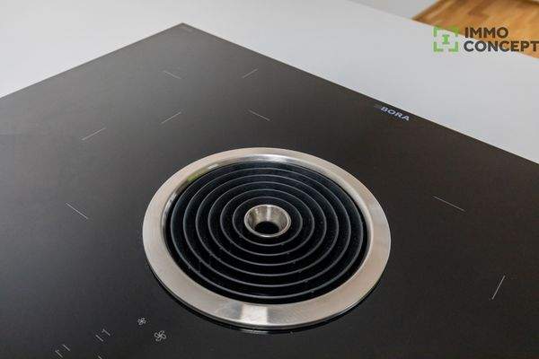 Cooker with extractor from Bora
