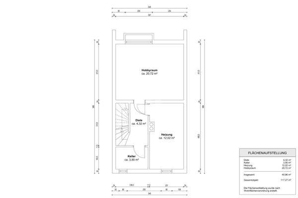 Grundriss Untergeschoss