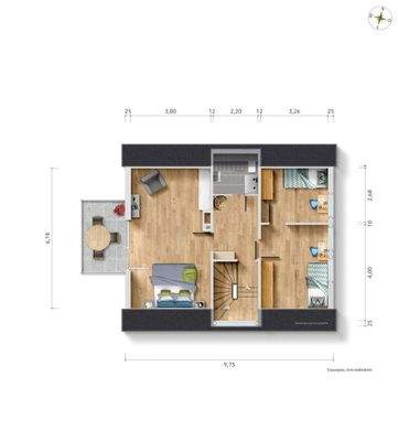 Grundriss / Skizze Dachgeschoss