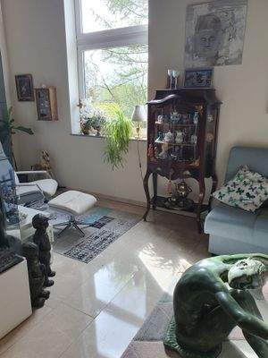 Wohnzimnmer mit viel Tageslicht