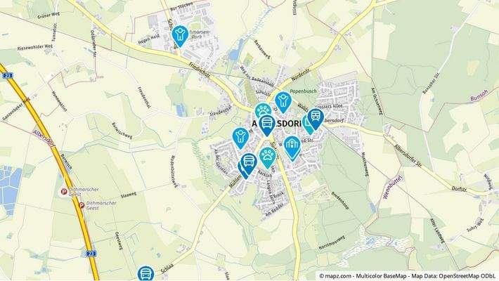 Geolyzer Kartenausschnitt