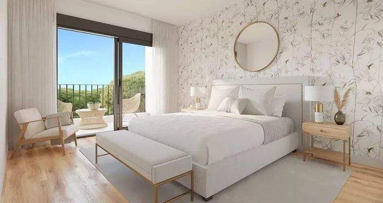 Schlafzimmer Parkett