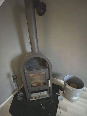 Kamin im Wohnzimmer EG