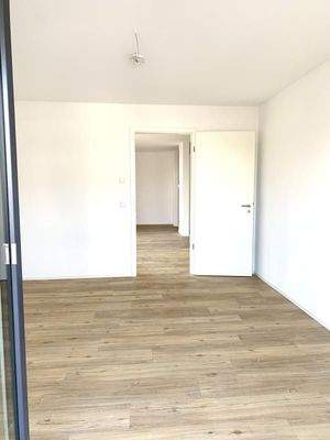 Blick von Balkon in Zimmer 2