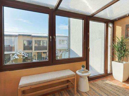 Wintergarten mit Blick ins Grüne