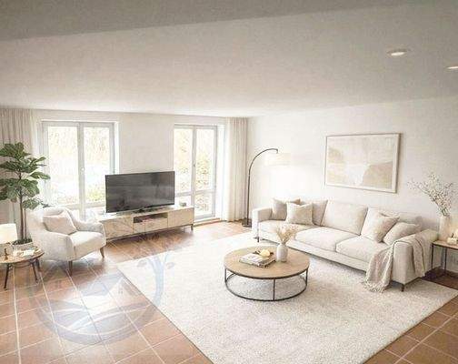 Wohnbereich, großzügig und hell