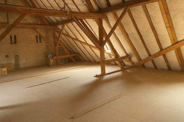 Dachboden, Ausbaureserve 80 m²