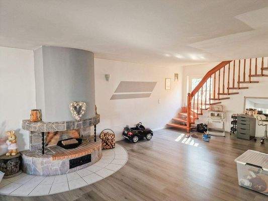 Wohnen mit offenem Kamin