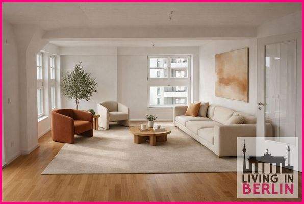 Wohnzimmer - digital möbliert