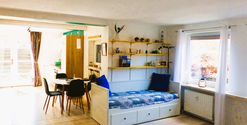 Ess- und Wohnbereich Ferienwohnung