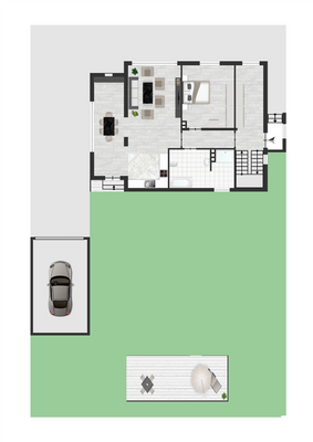 Haupthaus EG im Hochparterre