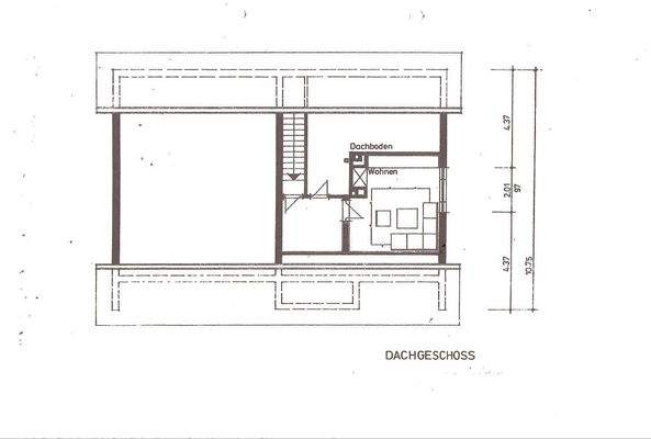 Dachgeschoss Grundriss