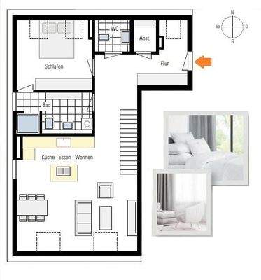 Grundriss Eigentumswohnung Nr.  9