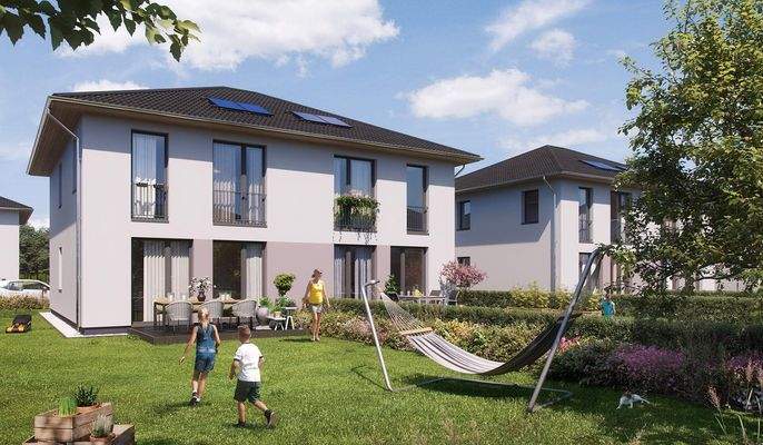 Modern und komfortabel ausgestattetes Doppelhaus