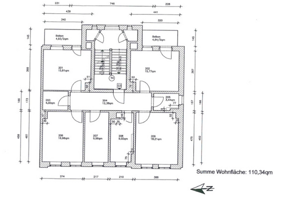 Grundriss WE 3