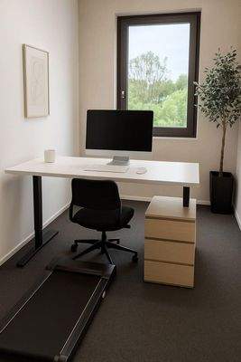 Einzelbüro mit Laufband