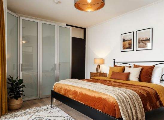 Schlafzimmer, geräumig (KI-möbl.)