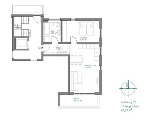 Grundriss mit ca.-Angaben WF