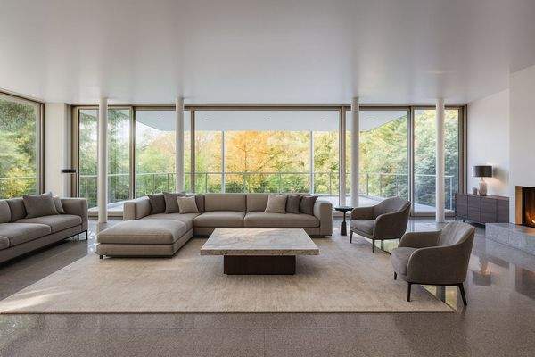 Visualisierung - Wohnbereich mit Blick in den Messelpark