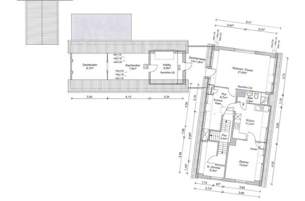 Grundriss Dachgeschoss