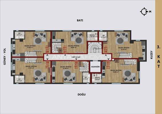Apartments Near the Sea and Daily Amenities in Antalya Muratpasa